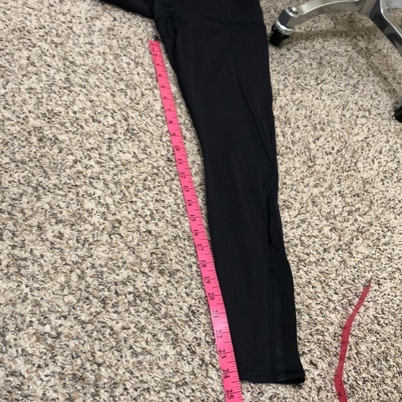 Athleta Lightening Stash Pocket Tights Size XSP XS Petite Black Mesh Reflective - Picture 9 of 11